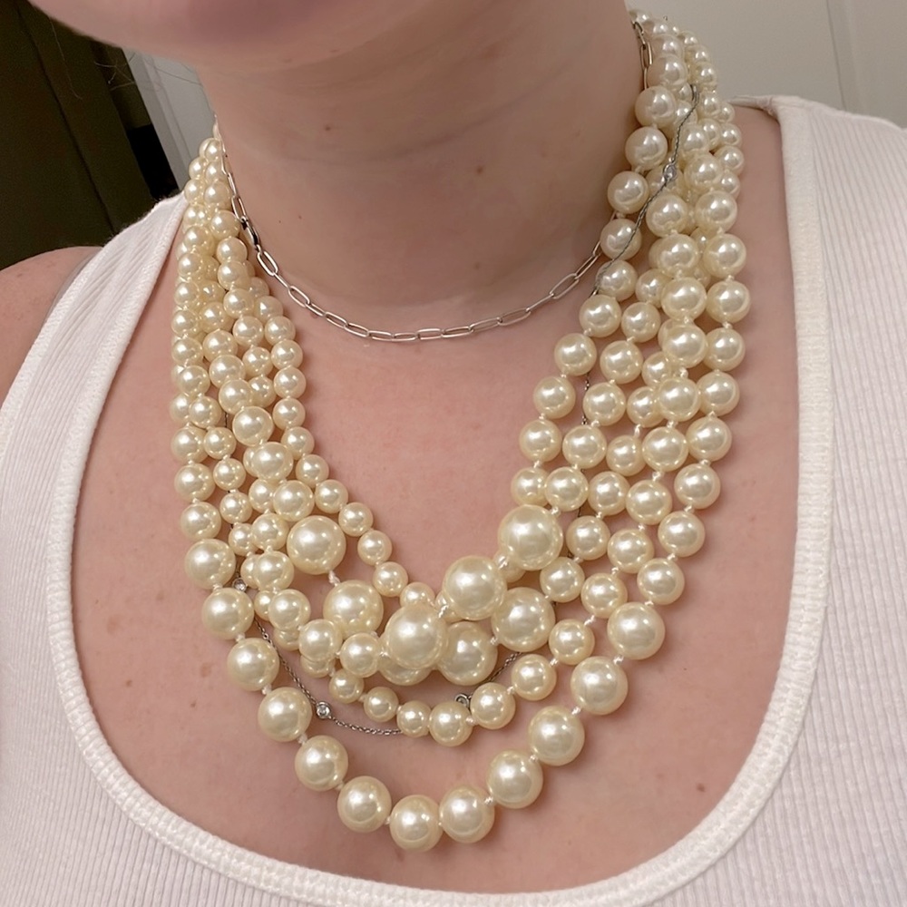 Chunky J Crew pearl necklace